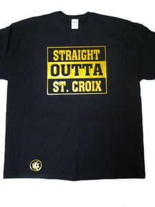 Image of Straight Outta St. Croix (Black & Gold)