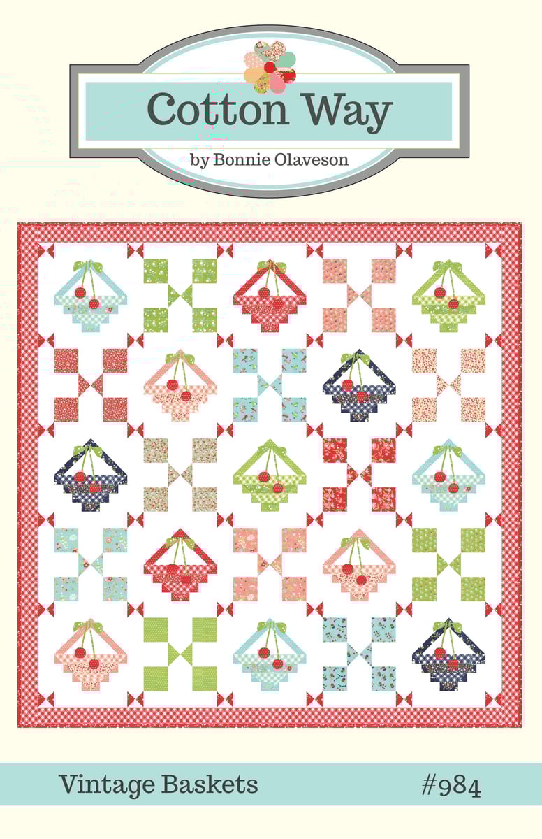 Cotton Way — Vintage Baskets PDF Pattern 984