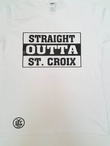 Image of Straight Outta St. Croix (White & Black)