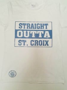 Image of Straight Outta St. Croix (White & Blue)