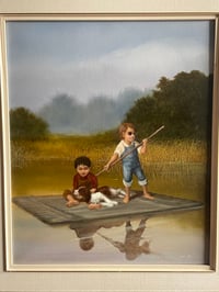 Image 3 of Wonderful Acrylic on Canvas with Matching Frame
