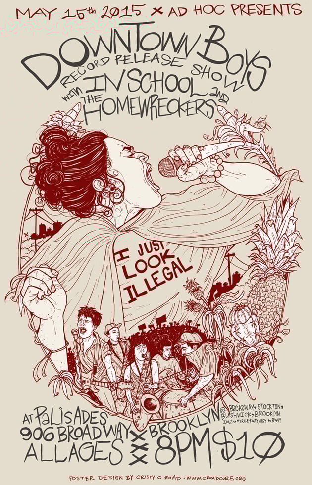 Image of Downtown Boys Record Release with The Homewreckers & In School (2015)