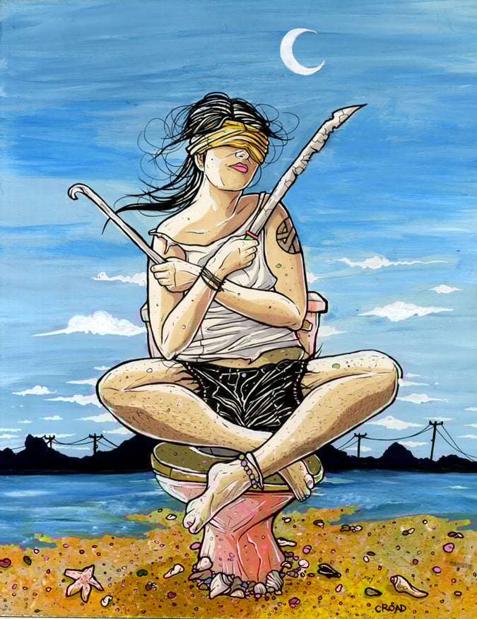 Image of NEXT WORLD TAROT: Two of Swords