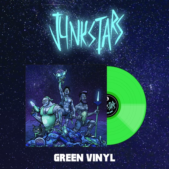 Image of Junkstars - This Means War (Green LP)