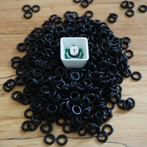 Image of 120 Black O-Rings for Cherry MX