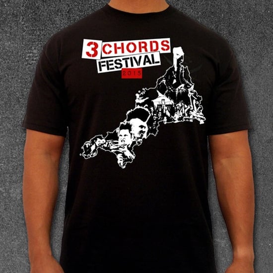 Image of 3 Chords Festival 2015 Tee shirt *PRE-ORDER*