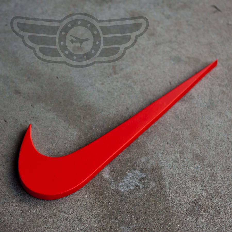 Image of Custom Wood Nike Swoosh