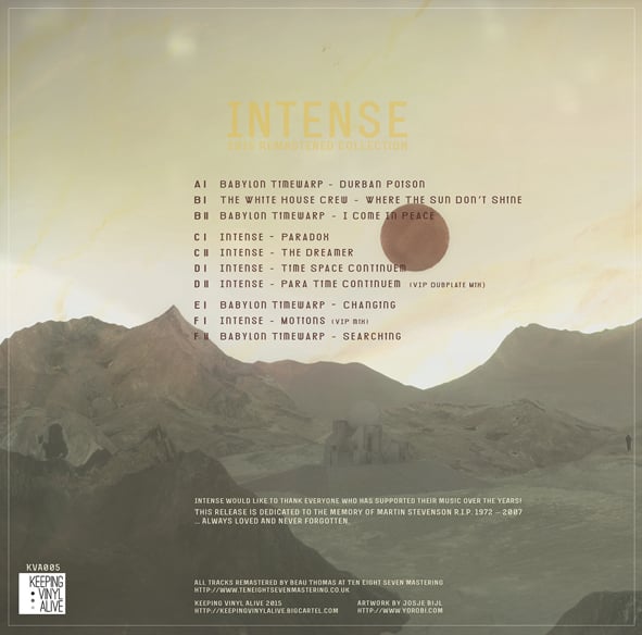 Intense 2015 Remastered Collection Kva005 3x12 Vinyl Sold Out Keeping Vinyl Alive