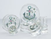 Image of Clear Acrylic Anchor Flesh Plugs