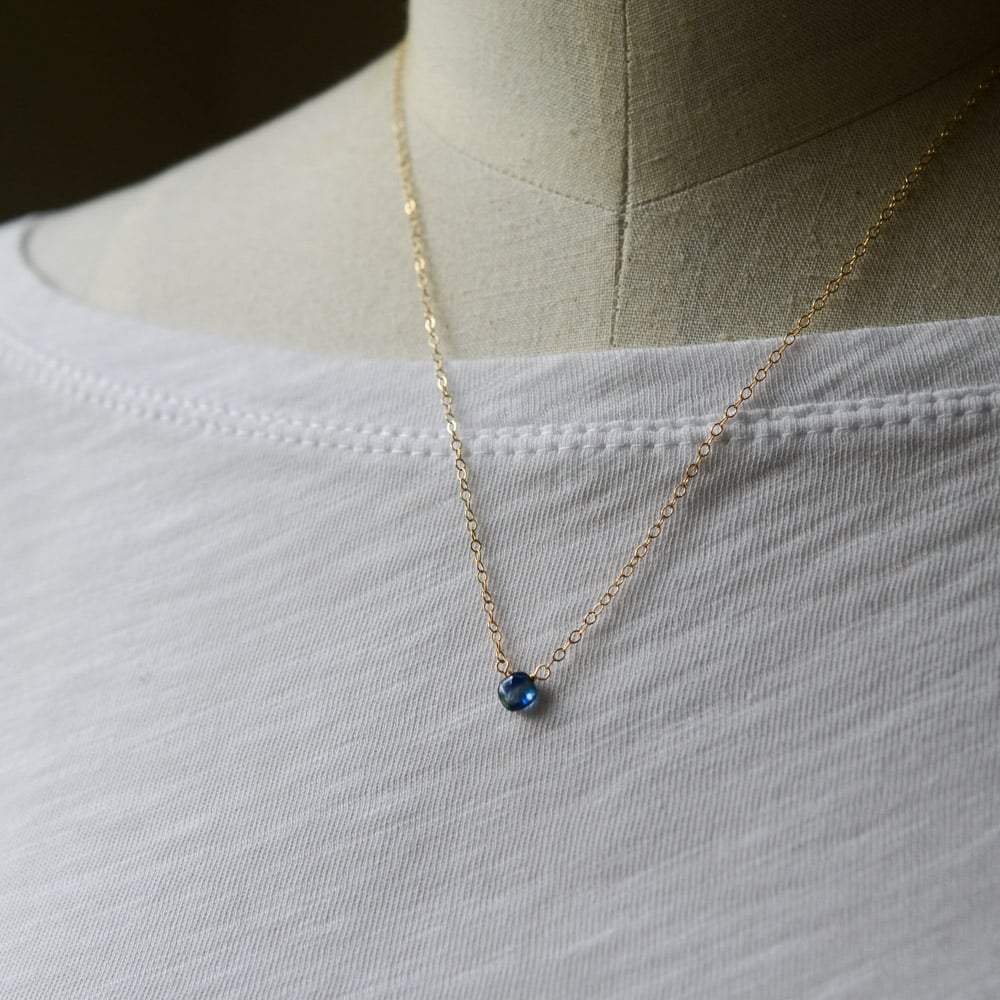 Image of Tiny kyanite necklace