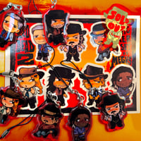 red dead redemption stickerset i breloczki 