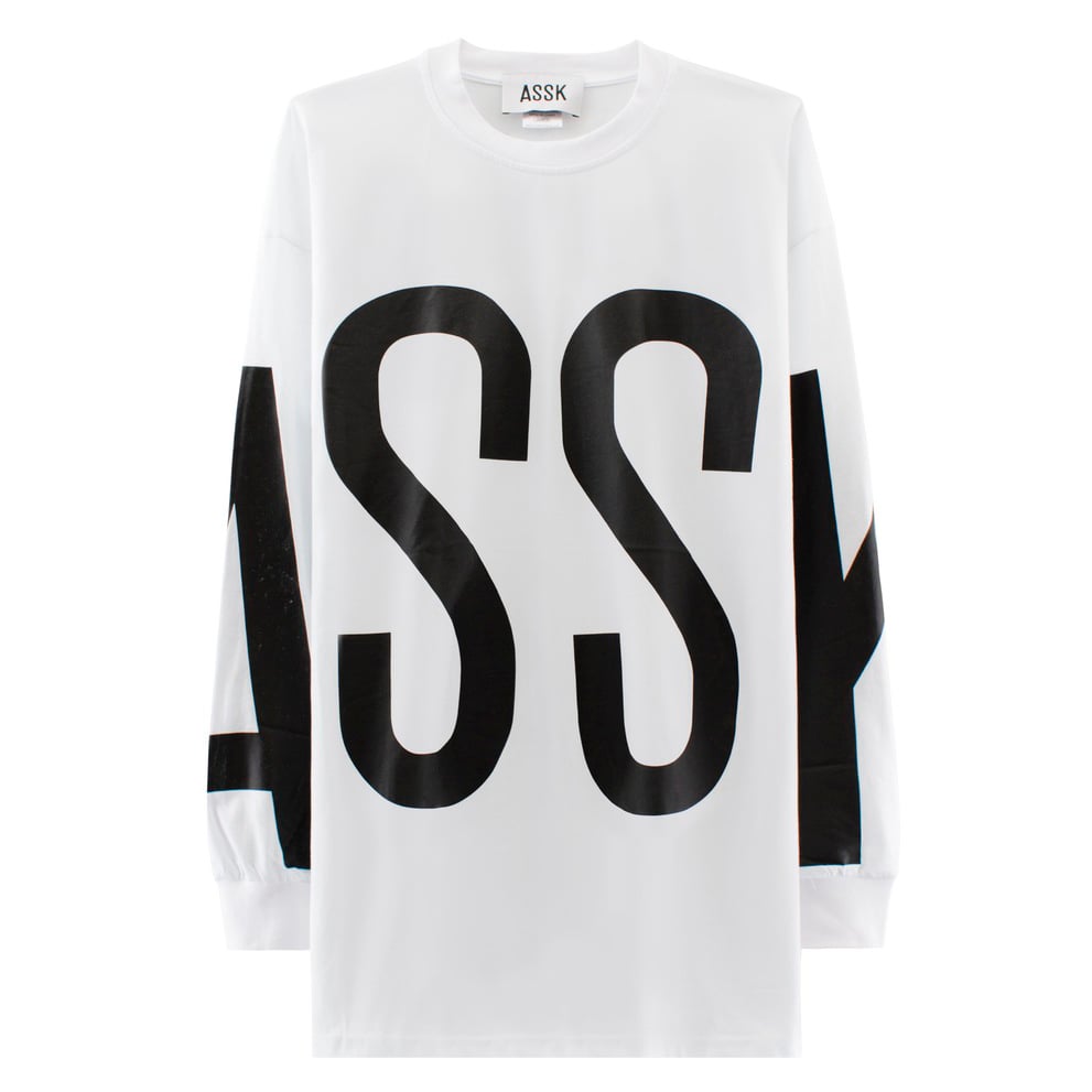 Image of ASSK WRAP LOGO T-shirt - White