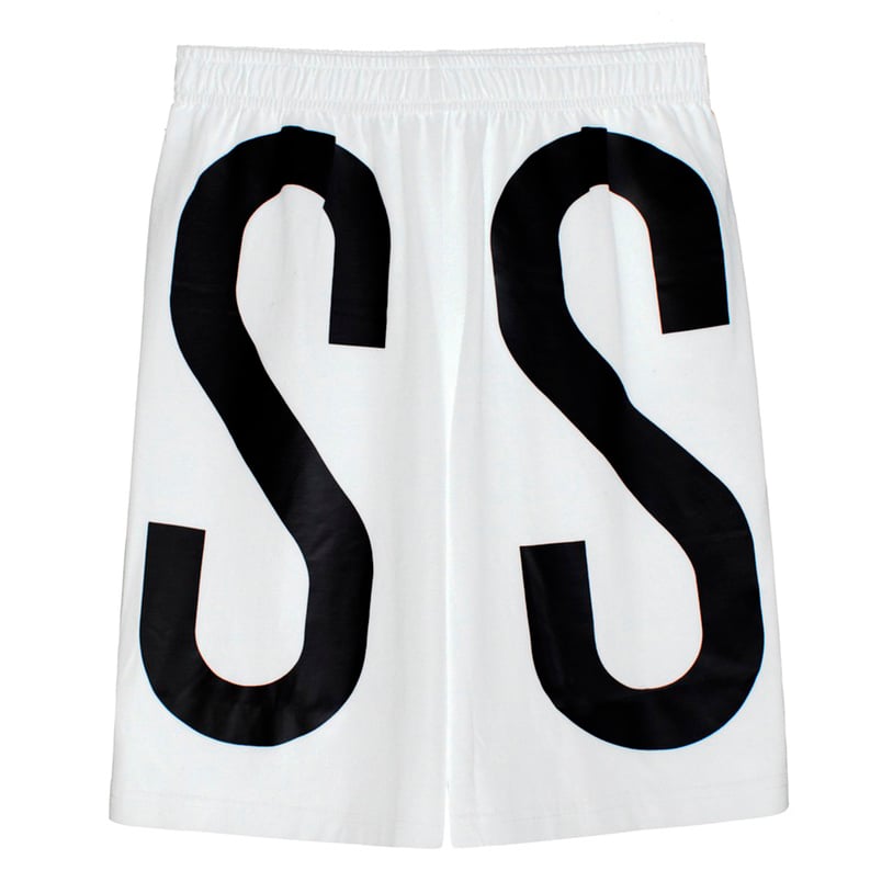 Image of ASSK WRAP LOGO Shorts - White
