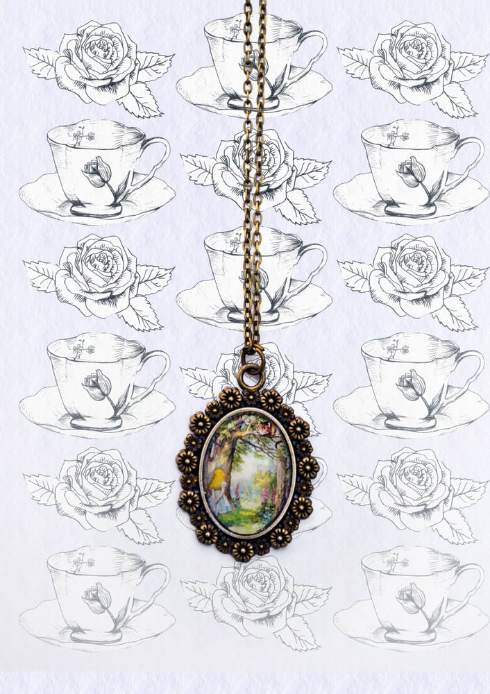 Image of 'Alice meets the Cheshire Cat' Pendant