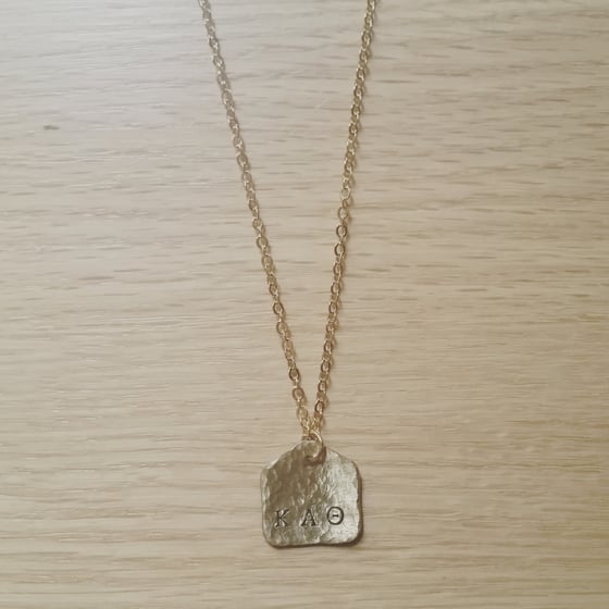 Image of Love Letter Stamp Necklace
