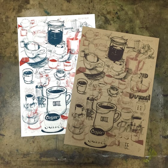 Image of Coffee Collection Screen Print