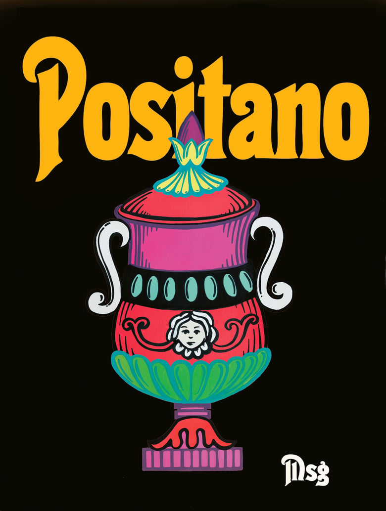Image of Positano -Black/Yellow