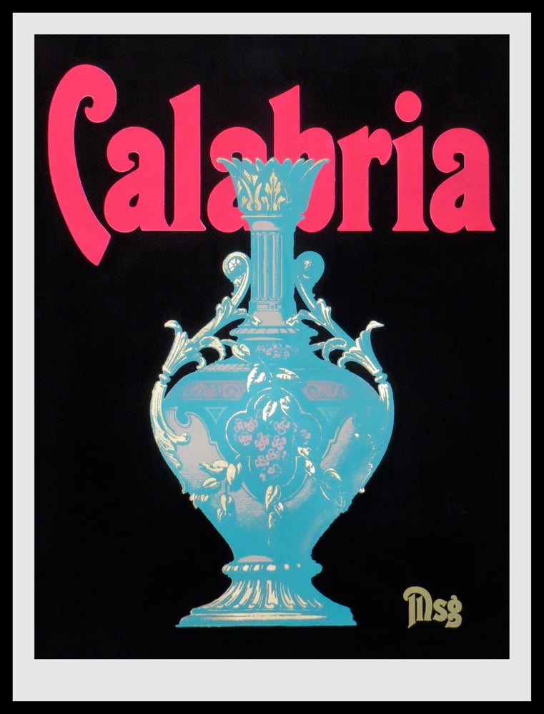 Image of Calabria -Urn-Grey/Black/Pink