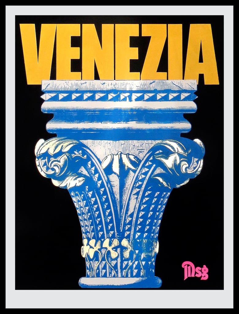 Image of Venezia -Column-Black/Yellow/Blue