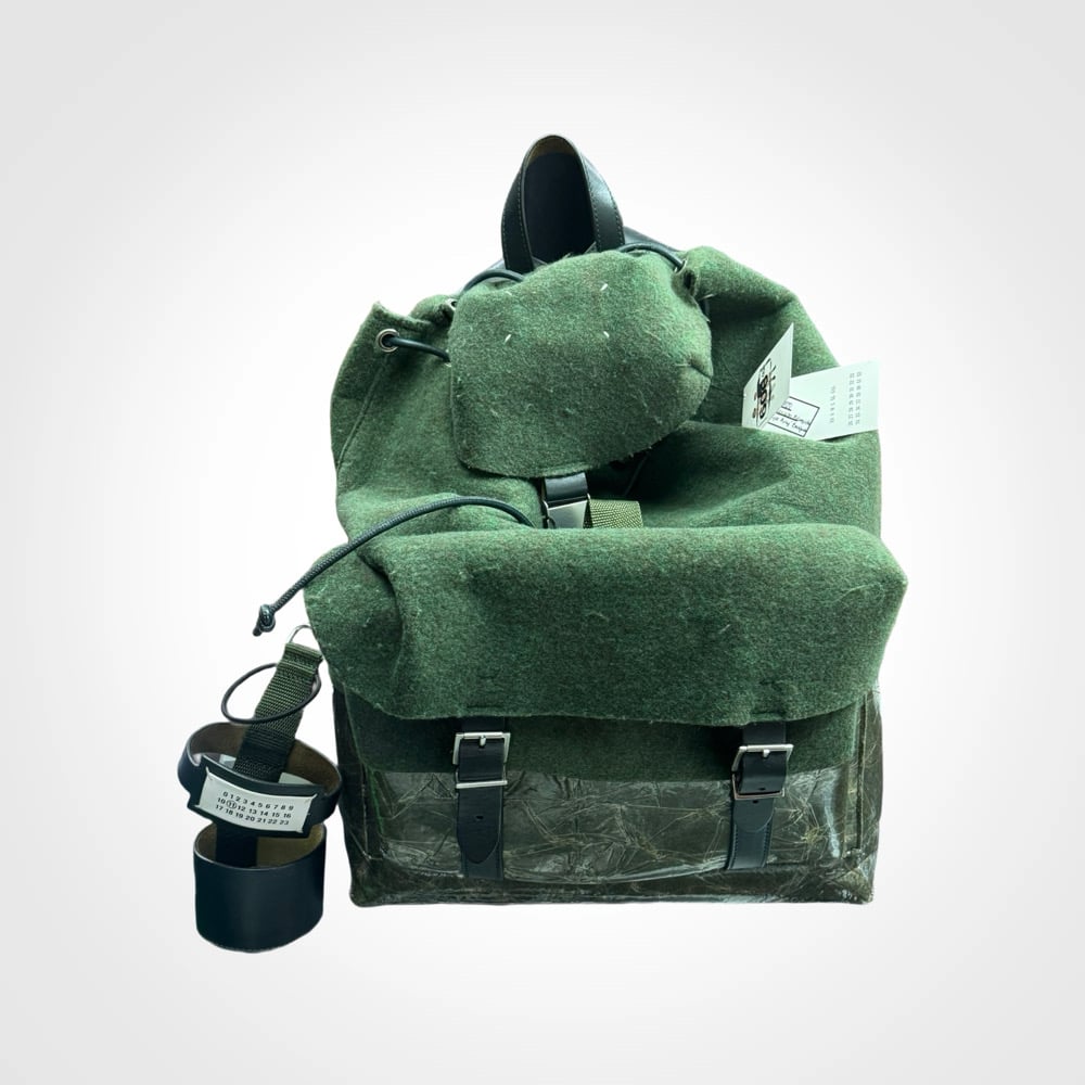 Image of Maison Margiela Wet Felt Army Backpack