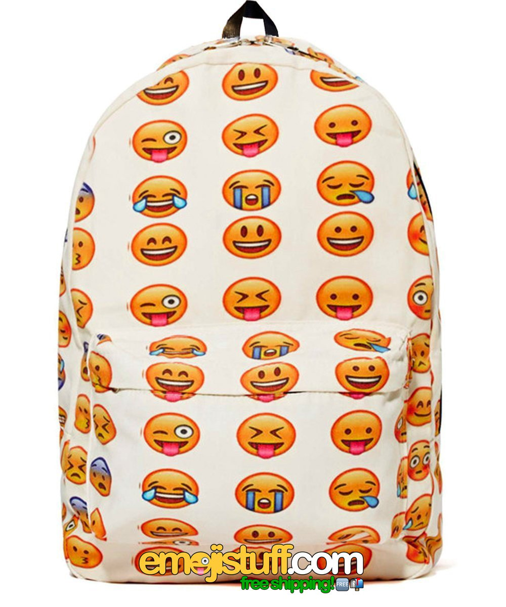 Emoji Backpack EmojiStuff Emoji Pillows Buttons and Gifts with Free Shipping