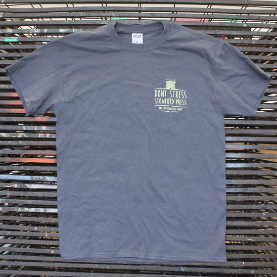 Image of ONE EYED 'Dont Stress, Stowford Press' Unofficial Tshirt 