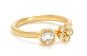 Image of 18K Bella Ring/Diamond Flower