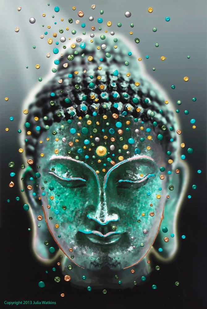 Image of Buddha Deep Serenity Giclee Print - Release your fears and worries