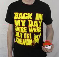 Image 1 of  Ladies Or Unisex "Back In My Day..." Black Tee