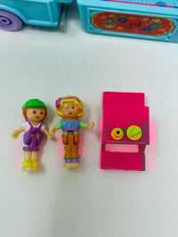 Image 4 of Polly Pocket vintage camion fleuriste bleu complet