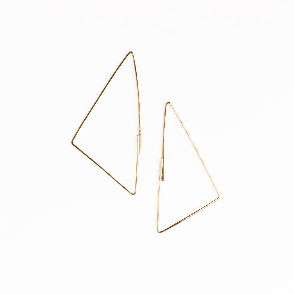 Image of Petites boucles d'oreilles Triangle