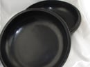 Image of VINTAGE CHINESE BLACK CINNABAR BOWL WITH MOTHER OF PEARL INLAY