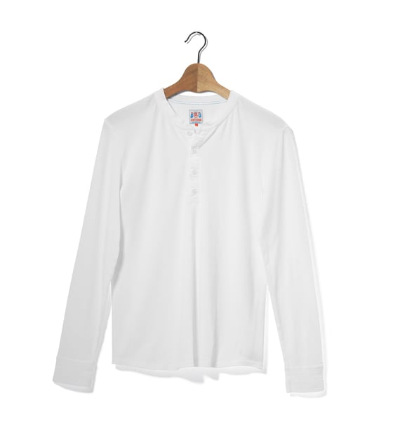 Image of Henley 1/1 White