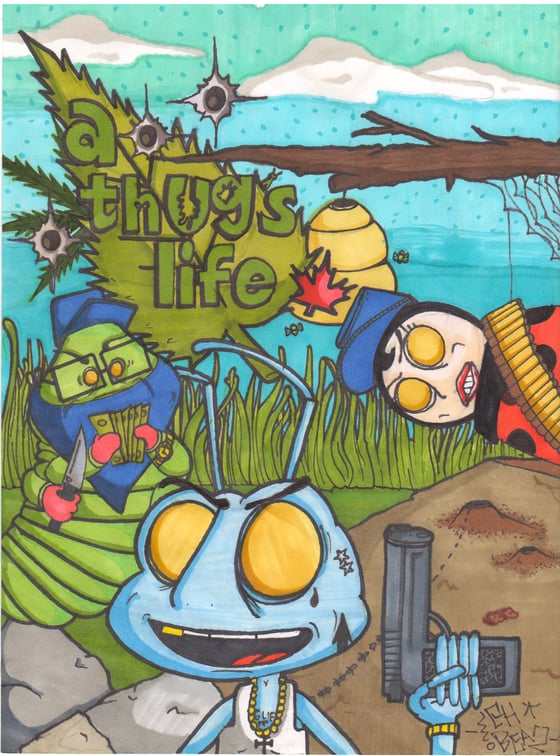 Image of A THUGS LIFE 8X12 Frame.