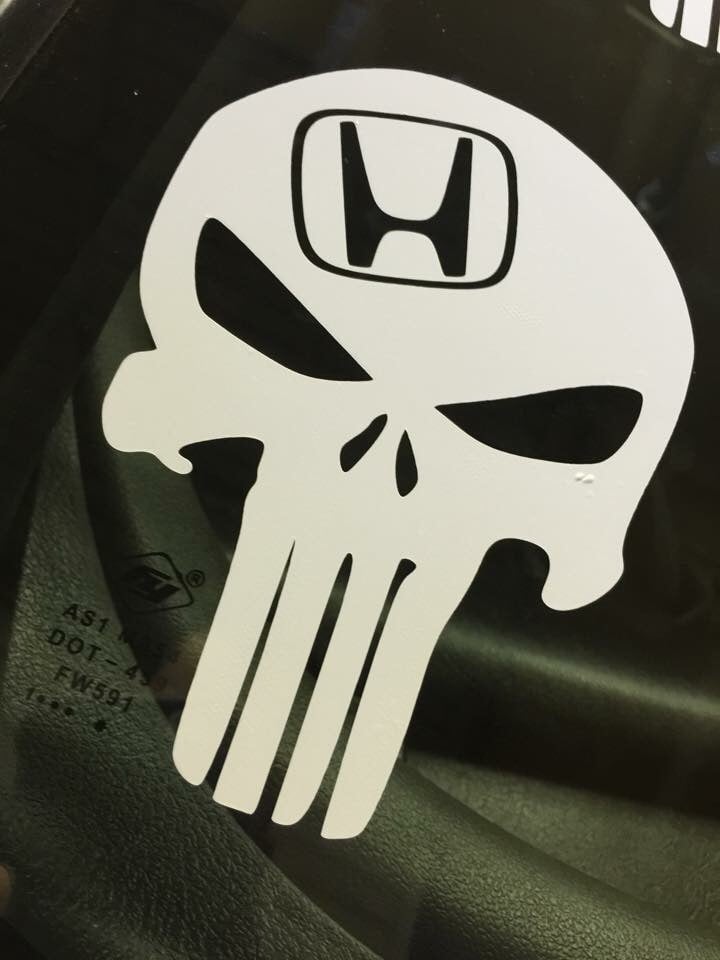 Honda punisher decal | Honda Scene