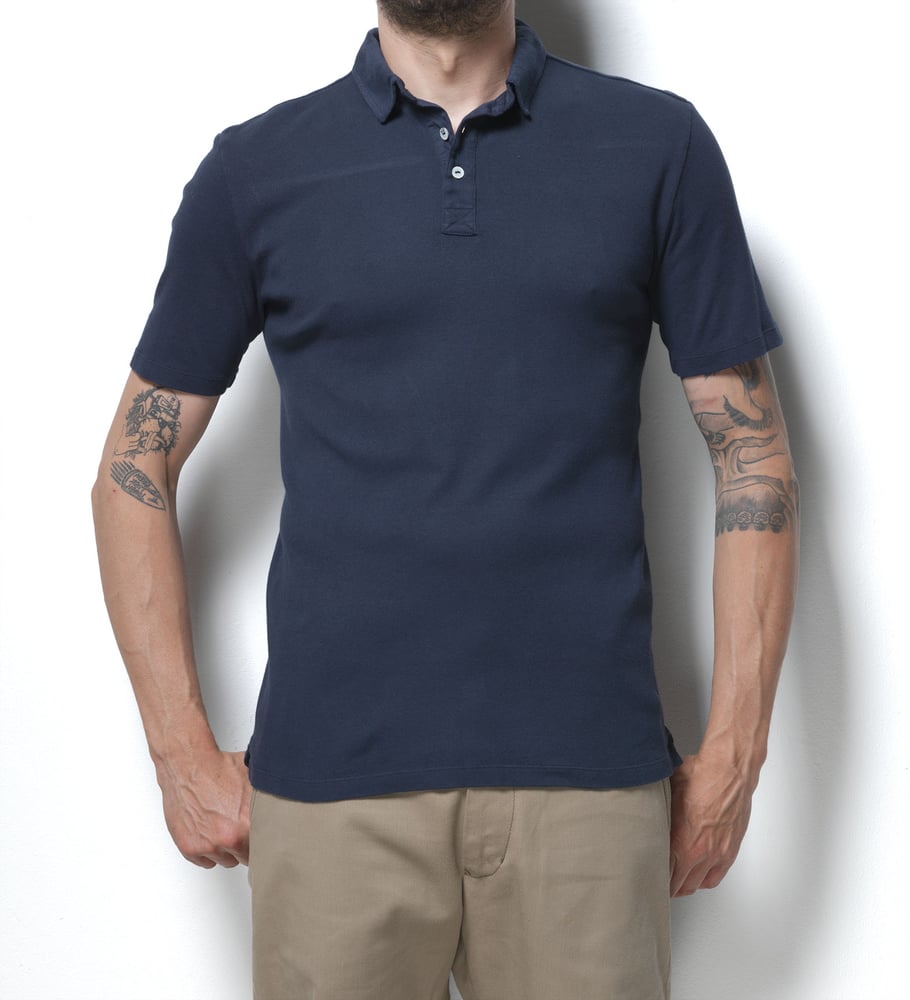 Image of Polo 1/4 Blue