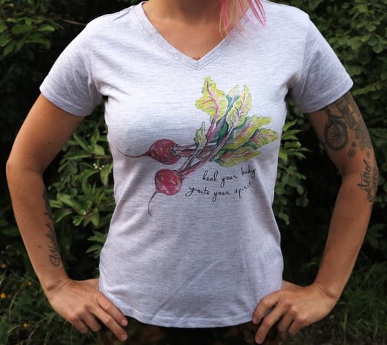 Image of Organic Women's Vneck T-shirt