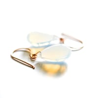 Image 1 of Opalite glass earrings, medium