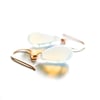 Opalite glass earrings, medium