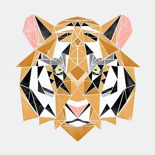 Image of 12"x16" "Holly the Tiger" Print