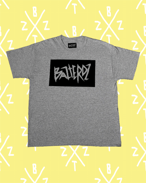 Image of "BAZTERDZ" T-Shirt - heather grey