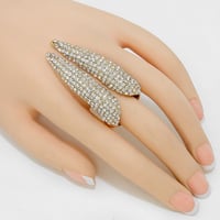 Image 1 of CRYSTAL ANGEL WING RING