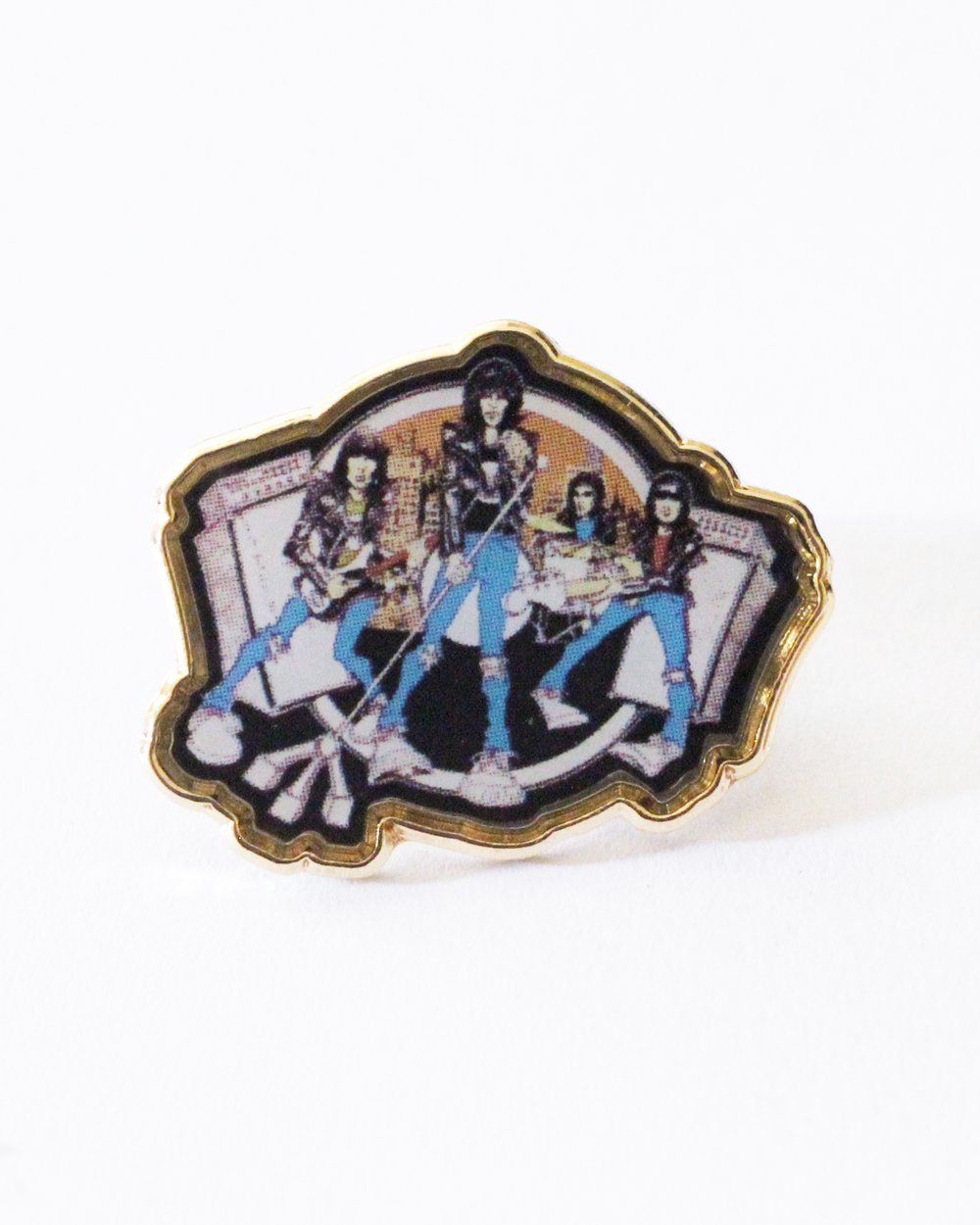 Image of 1" Ramones Gold Plated Lapel Pin
