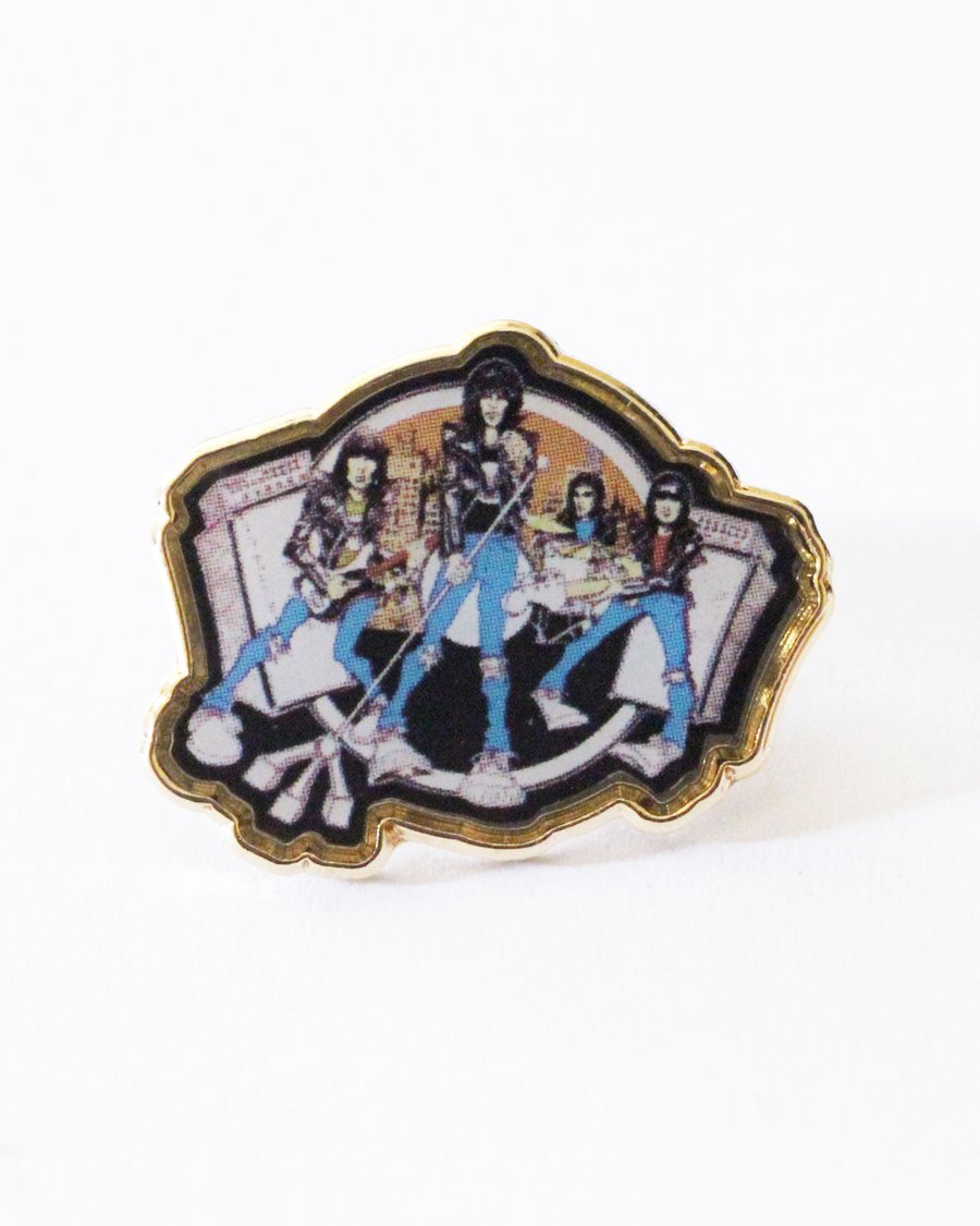 Image of 1" Ramones Gold Plated Lapel Pin