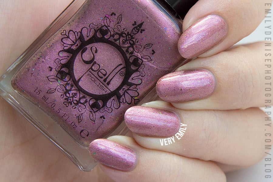 Pettifogger Plum Chrome W Multichrome Flakes Spell Nail Polish Revenge Of The Duds Spell Polish