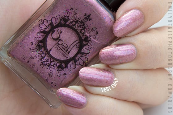 Image of ~Pettifogger~ plum chrome w/multichrome flakes Spell nail polish "Revenge of the Duds"!