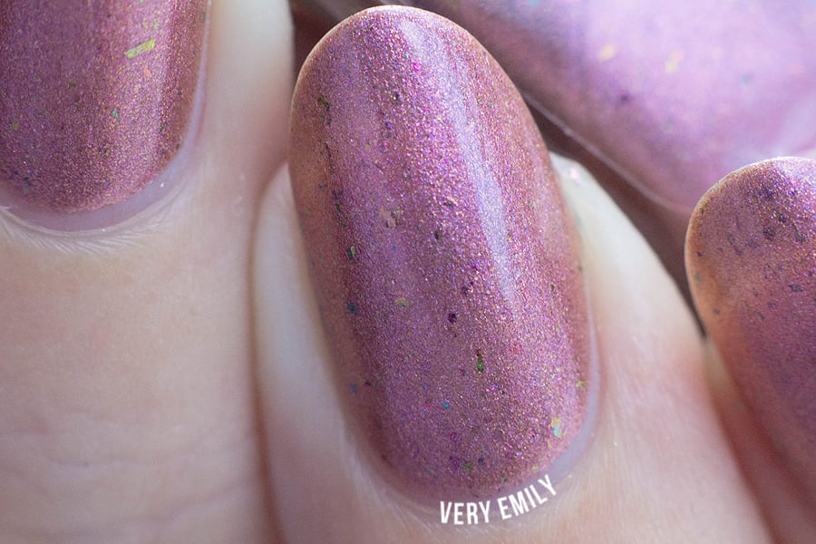 Image of ~Pettifogger~ plum chrome w/multichrome flakes Spell nail polish "Revenge of the Duds"!