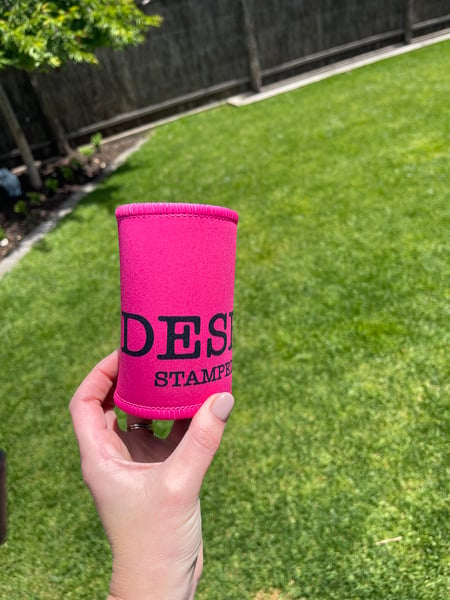 Image of DESERT STAMPEDE CO. Stubbie Cooler _ Hot pink