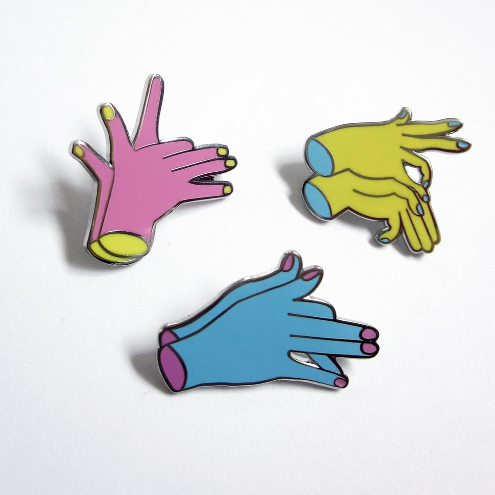 Image of 2-pack Spirit Animal Pins (wolf + unicorn)