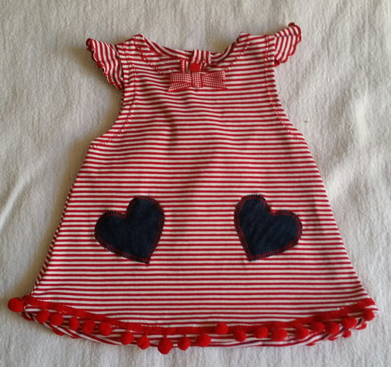 Image of babygirl dress "hearts"